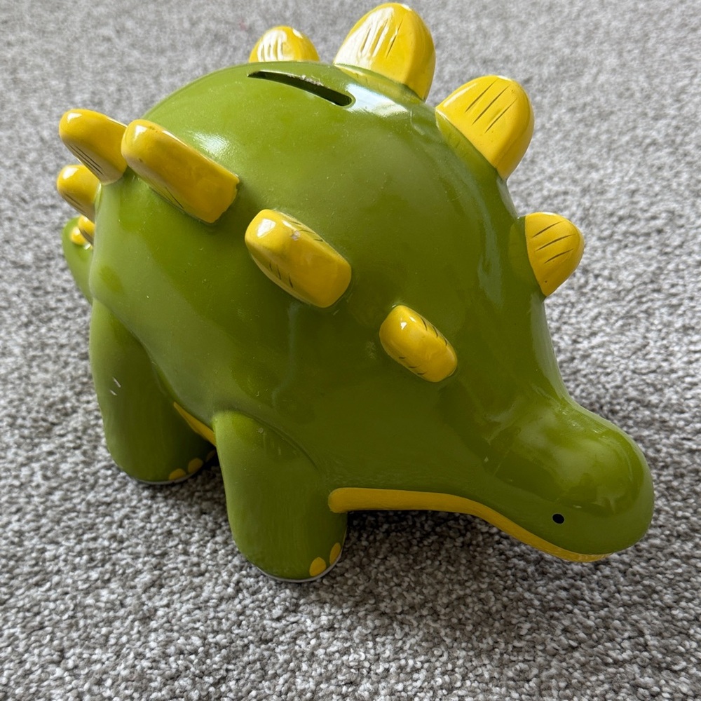 Green Dinosaur Piggy Bank